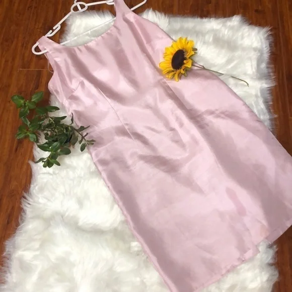 DONATING 03-15 VINTAGE 1960’s Jessica Howard petite pastel pink evening dress - Picture 4 of 9